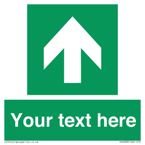 Safe condition Custom arrow up sign